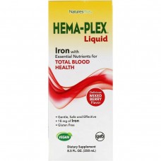 Рідкий засіб Hema-Plex, ягідне асорті, Nature's Plus, 250 мл