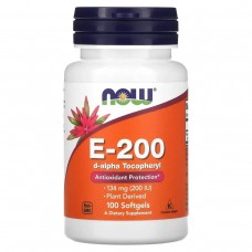 Вітамін E Now Foods (Е-200) 100 желатинових капсул