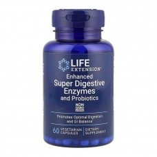 Enhanced Super Digestive Enzymes and Probiotics - 60 vcaps Life Extension