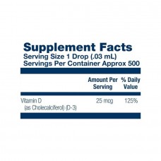 Vitamin D-3 25mcg - 14.8 ml Solaray