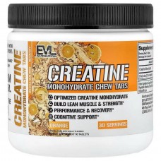Креатин моногидрат Evlution Nutrition Creatine Monohydrate Chew Tabs 90 Tablets (Orange) Evlution Nutrition