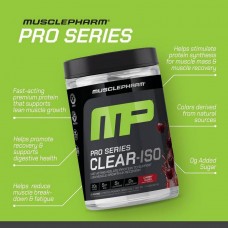 Протеїн Muscle Pharm Pro Series Clear-ISO Protein Powder Drink Mix 520 г, Cherry Slush  MusclePharm