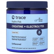 Креатин моногидрат и электролиты Trace Minerals Research Hydro Pak, Creatine + Electrolytes 201 g (Unflavored) Trace Minerals Research