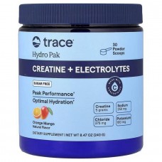 Креатин моногидрат и электролиты Trace Minerals Research Hydro Pak, Creatine + Electrolytes 240g (Orange Mango) Trace Minerals Research