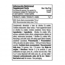 Цитруллин малат Zoomad Labs Raw One L-Citrulline Malate 300 г, Pure  Zoomad Labs