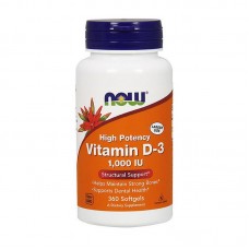 NOW Vitamin D-3 1000 IU (360 softgels)