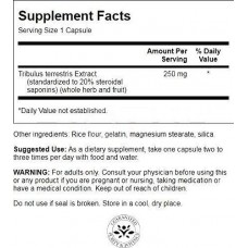 Трибулус, Mega Tribulus Extract, Swanson, 250 мг, 120 капсул