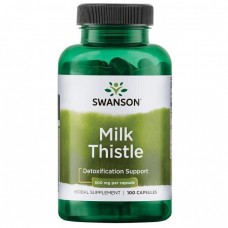 Расторопша, Milk Thistle, Swanson, 500 мг, 100 капсул