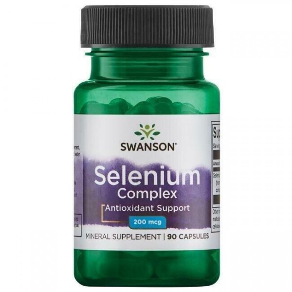 Селен, Ultra Selenium Complex, Swanson, 200 мкг, 90 капсул