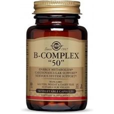Витамины В-комплекс, B-Complex "50", Solgar, 50 капсул