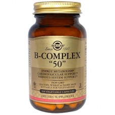 Витамины В-комплекс, B-Complex "50", Solgar, 100 капсул