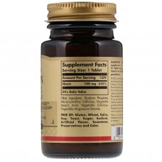 Ниацин Niacin 100 mg 100 tabs  Solgar
