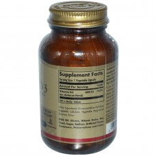 Вітамін D3, Vitamin D3, Solgar, 600 МО, 120 капсул