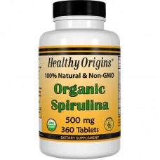 Спіруліна, Healthy Origins, органік, 500 мг, 360 таблеток