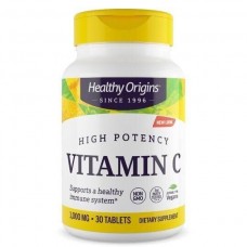 Вітамін C, Vitamin C, Healthy Origins, 1,000 мг, 30 таблеток Вітамін C, Vitamin C, Healthy Origins, 1,000 мг, 30 таблеток