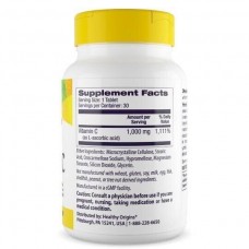 Вітамін C, Vitamin C, Healthy Origins, 1,000 мг, 30 таблеток