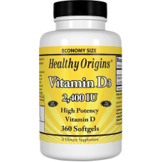 Вітамін Д3, Healthy Origins, 2400 МО, 360 капсул
