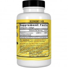 Витамин Д3, Healthy Origins, 2400 МЕ, 360 капсул