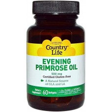 Evening Primrose oil 500mg 60 Softgels Country Life