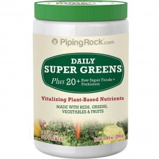 Daily Super Greens Powder 9.88 oz (280 g) Bottle Piping Rock