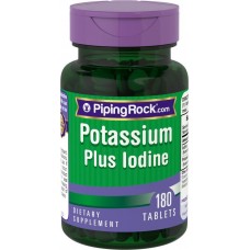 Potassium Plus Iodine 180 Tablets Piping Rock