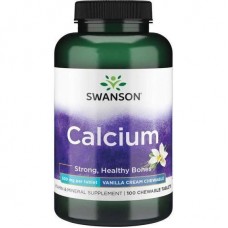 Premium Calcium 500 mg 100 Chwbls (Vanilla Cream) Swanson