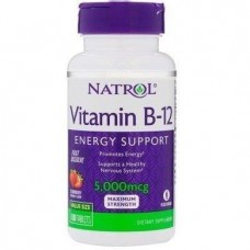 Вітамін Б12 Vitamin B-12 5000 mcg 100 tabs (Strawberry) Natrol