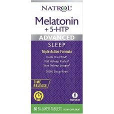Для сна Melatonin + 5-htp 60 bi-layer tab Natrol