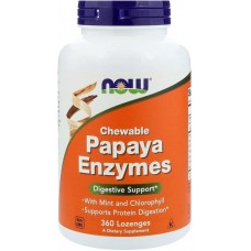Papaya Enzymes 360 lozenges NOW