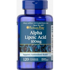 Альфа-ліпоєва кислота Alpha Lipoic Acid 100 mg 120 Capsules Puritan's Pride