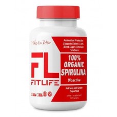 Спіруліна 100% Organic Spirulina 120 tabs FitLife