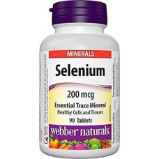 Селениум Selenium 200mcg 90 tablets Webber Naturals