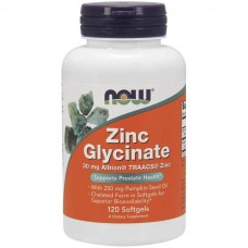 Zinc Gluconate 30 mg 120 softgels NOW