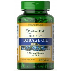 Масло огуречника Borage Oil 1000mg 100 caps Puritan's Pride