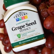 Grape Seed Extract, Standardized, 60 Vegetarian Capsules 21st Century