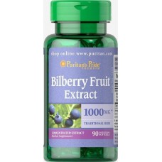 Чорниця Bilberry 4: 1 Extract 1000 mg 90 Softgels Puritan's Pride