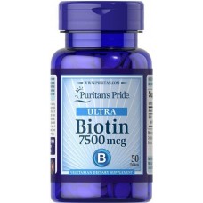 Биотин Puritan's Pride Biotin 7500 mcg 100 caps Puritan's Pride