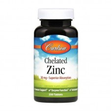 Цинк Chelated Zinc 30 mg 250 tablets Carlsson