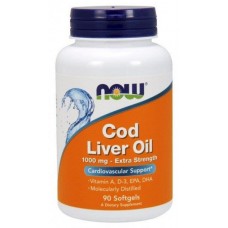 Cod Liver Oil Extra Strength 1000mg 90 softgel NOW