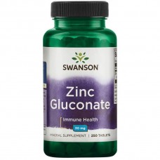 Цинк глюконат Zinc Gluconate 30 mg 250 caps Swanson