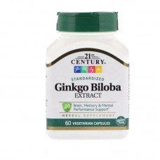 Ginkgo Biloba Extract  60 Veg Caps 21st Century