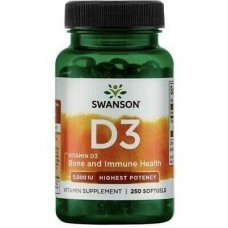 Vitamin D3 High Potency 5000IU 250 soft Swanson