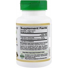 Ginkgo Biloba Extract, EuroHerbs 120 mg, 60 Veggie Capsules California Gold Nutrition