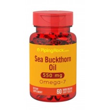 Omega-7 Sea Buckthorn Oil 550 mg 60 Softgels Piping Rock