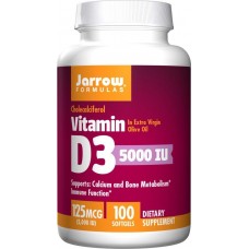 Vitamin D3 125 mcg 100 sgels Jarrow Formulas