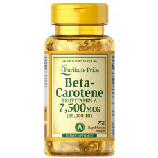 Beta-Carotene 25000 IU 250 Softgels Puritan's Pride