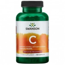 Buffered Vitamin C with Bioflavonoids 500 mg 100 Caps Swanson
