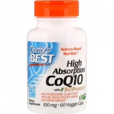 High Absorption CoQ10 with BioPerine 100 mg 60 caps Doctor's BEST