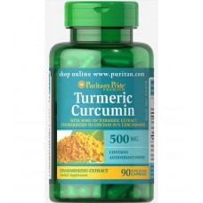 Экстракт корня куркумы Puritan's Pride Turmeric Curcumin 500 mg 90 Capsules Puritan's Pride