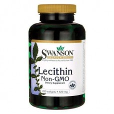 Lecithin Non-GMO 520 mg 250 Sgels Swanson